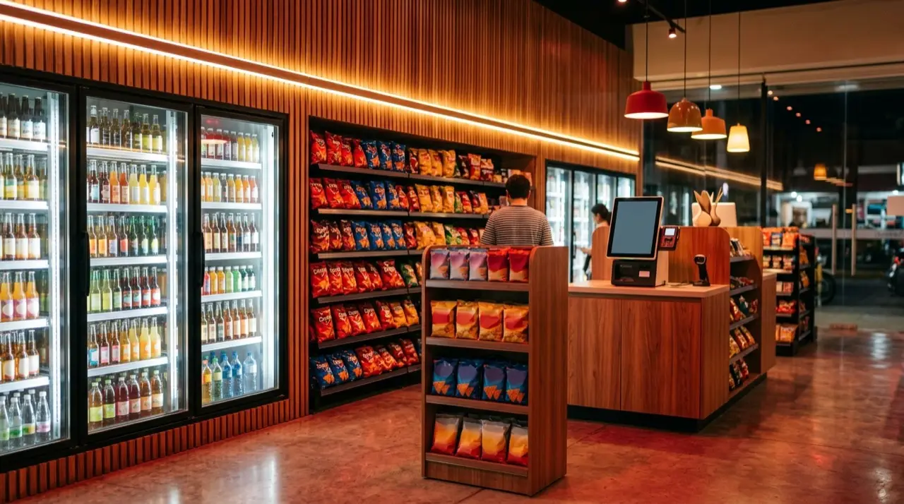Interior de tienda Milo Express
